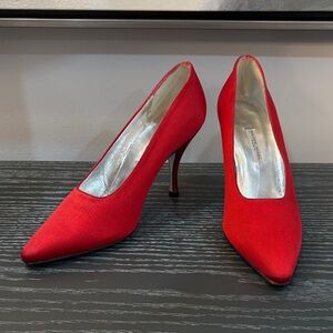 Philippe Model Satin Red Women's Heels